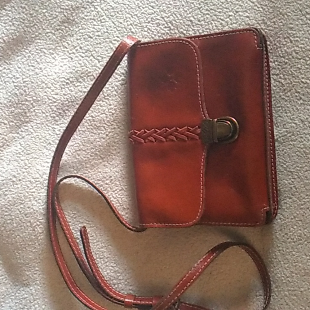 Patricia Nash braided bianco crossbody purse